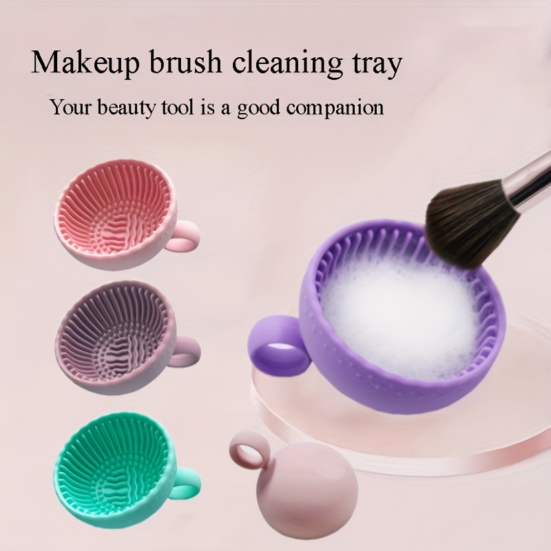 Beauty Makeup Box - Facial Makeup Bowl Silicone Powder Puff
