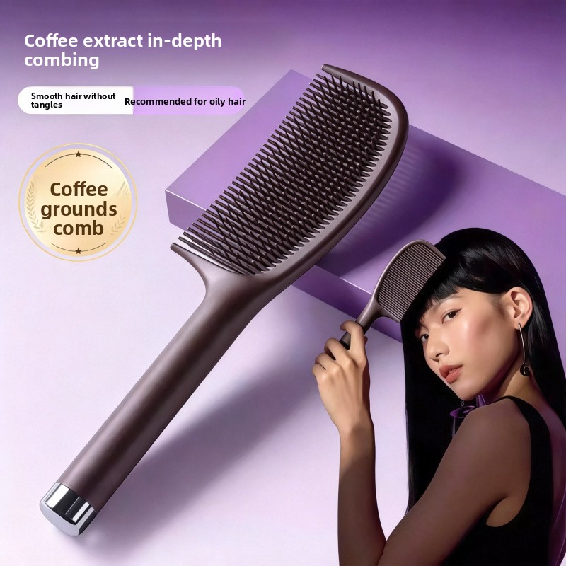 Beauty Without Makeup - Coffee grounds makeup comb, new anti-static