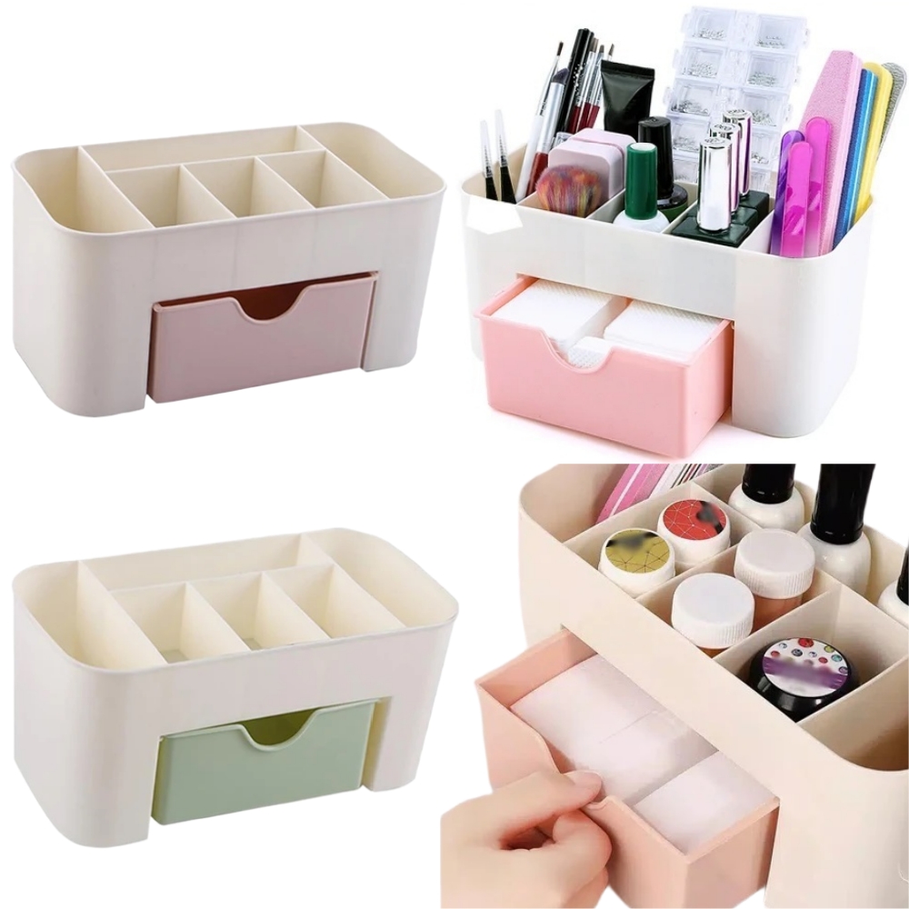 Beauty Makeup Products - Nail Art Organizer Desktop Drawer Cosmetic