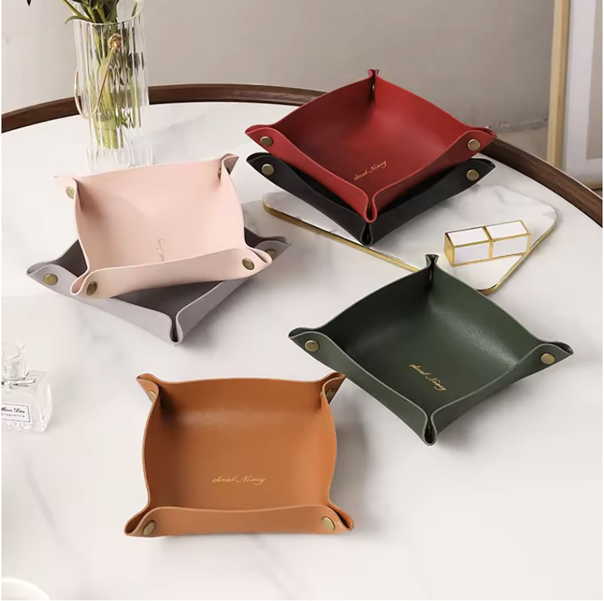 Nordic Style Leather Storage T - Beauty Makeup Box ulasan dan harga