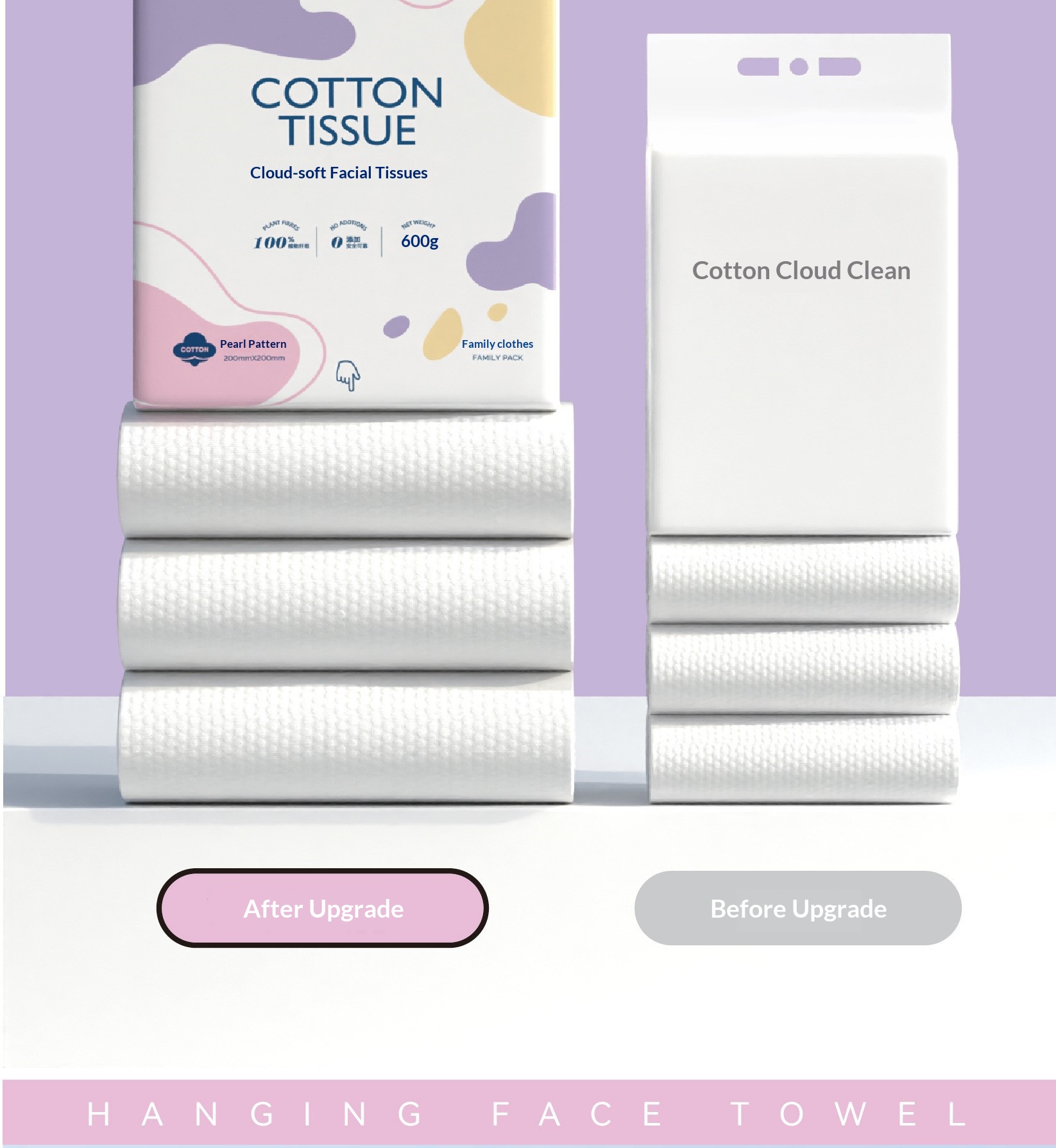 Disposable Facial Wipes, Hangi - Beauty Without Makeup ulasan dan harga