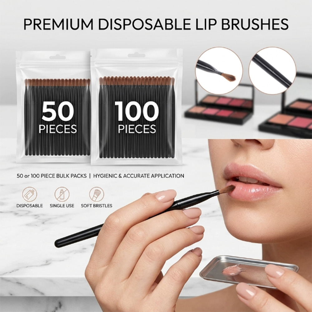50/100pcs Disposable Lip Brush - Beauty Makeup Products ulasan dan harga