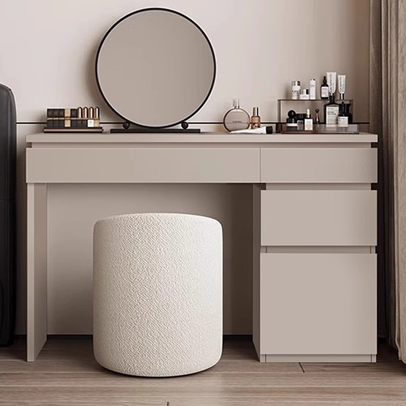 Wood Shelf Vanity Table Modern - Beauty Without Makeup ulasan dan harga