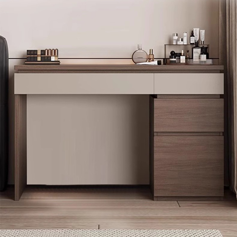 Wood Shelf Vanity Table Modern - Beauty Without Makeup ulasan dan harga