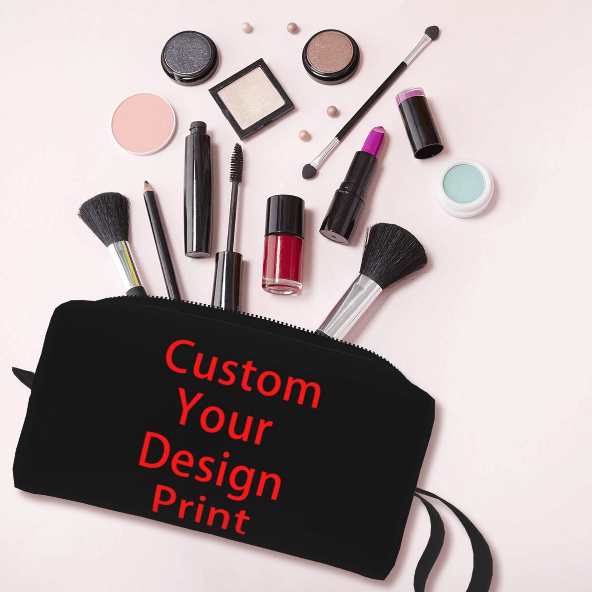 Custom Your Design Toiletry Ba - Beauty Makeup Logo Design ulasan dan harga
