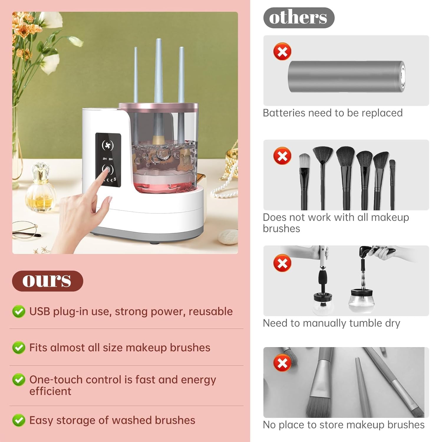 Automatic Rotating Makeup Brus - Beauty Makeup Products ulasan dan harga